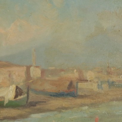 Oil on Canvas Attributed To Attilio Pratella 19th Century
