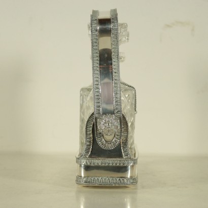 Silver Bottles Holder Milan Italy 1960s