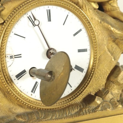 Gilded Bronze Table Clock France 19th Century