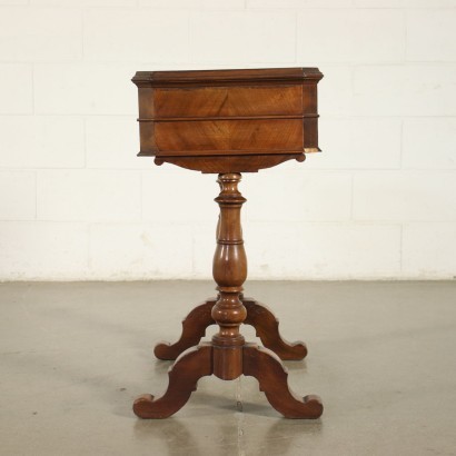 Small Louis Philippe Working Table Walnut Italy 19th Century