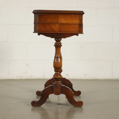 Small Louis Philippe Working Table Walnut Italy 19th Century