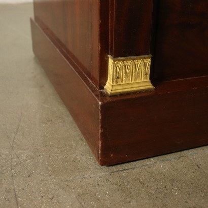 Restoration Chest Of Drawers Mahogany Sessile Oak Marble France 1825