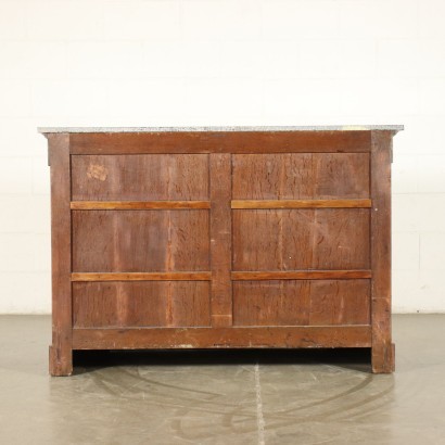 Restoration Chest Of Drawers Mahogany Sessile Oak Marble France 1825