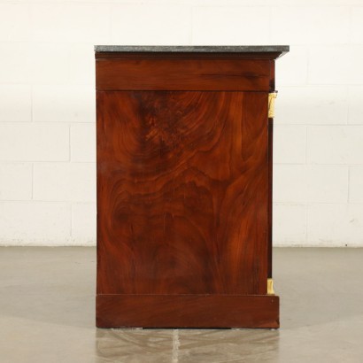 Restoration Chest Of Drawers Mahogany Sessile Oak Marble France 1825