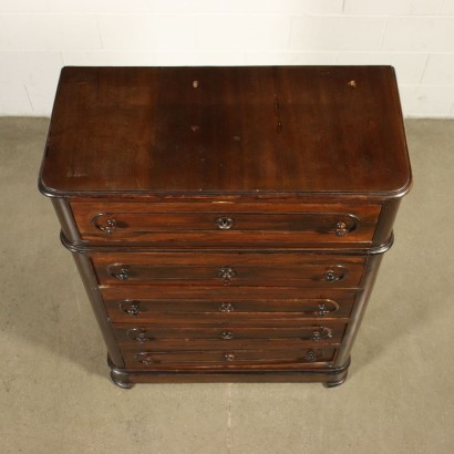 Commode Umbertine Peuplier Naples Italie Fin 19ème Siècle