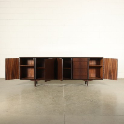 Sideboard Veneered Wood Italy 1960s