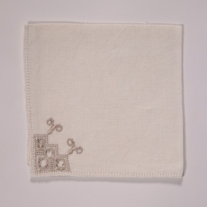 Nappe en lin avec six serviettes