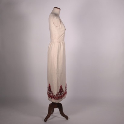 Robe Vintage Valentino Boutique Lin Brut Rome Italie Années 1960