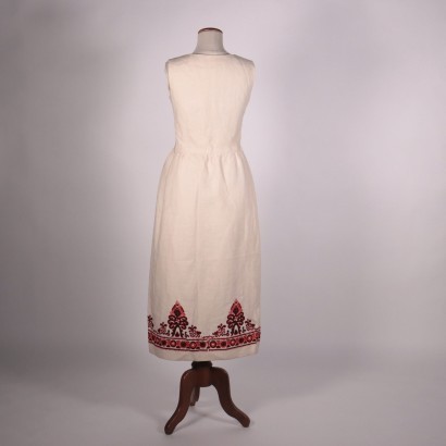 Robe Vintage Valentino Boutique Lin Brut Rome Italie Années 1960