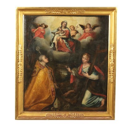 Vierge à l'enfant avec les saints