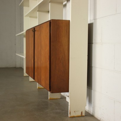 Bookcase Veneered Wood Lacquered Wood Italy 1960s