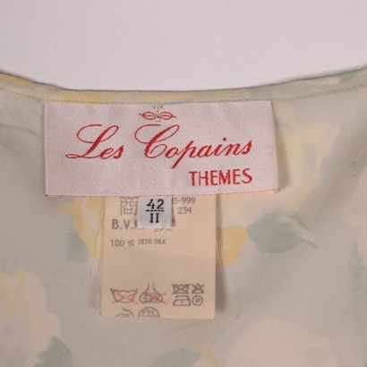 Vintage Les Copains Silk Dress Italy 1990s