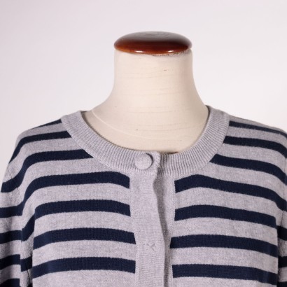 max&co., max mara, haute couture, made in italy, cardigan, maglieria, secondhand. moda sostenibile,Cardigan a Righe Max&Co.