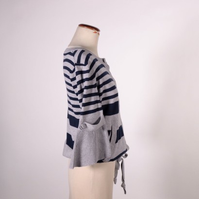 max&co., max mara, haute couture, made in italy, cardigan, maglieria, secondhand. moda sostenibile,Cardigan a Righe Max&Co.