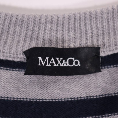 max&co., max mara, haute couture, made in italy, cardigan, maglieria, secondhand. moda sostenibile,Cardigan a Righe Max&Co.