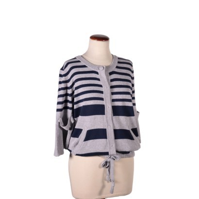 max&co., max mara, haute couture, made in italy, cardigan, maglieria, secondhand. moda sostenibile,Cardigan a Righe Max&Co.