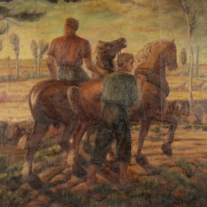 Campesinos a caballo