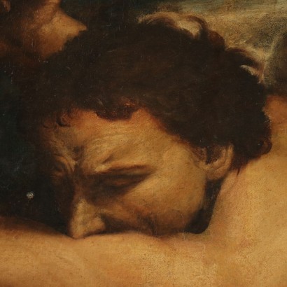 Cain And Abel Oil On Canvas 17th Century