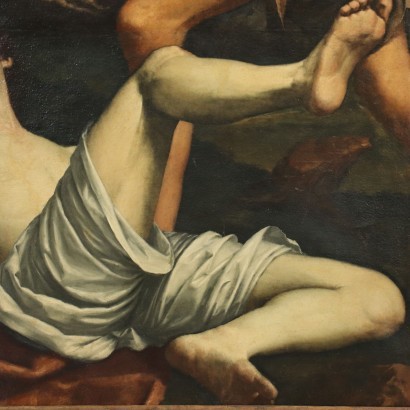 Cain And Abel Oil On Canvas 17th Century