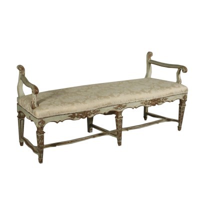 Neoclassical Bench Spruce Lime Italy XVIII Century