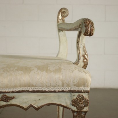 Neoclassical Bench Spruce Lime Italy XVIII Century