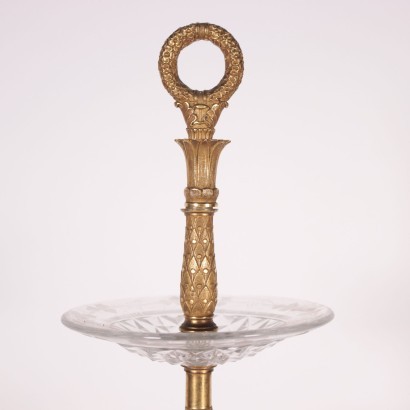 Bronze Centrepiece Crystal Italy Late '800 Early '900