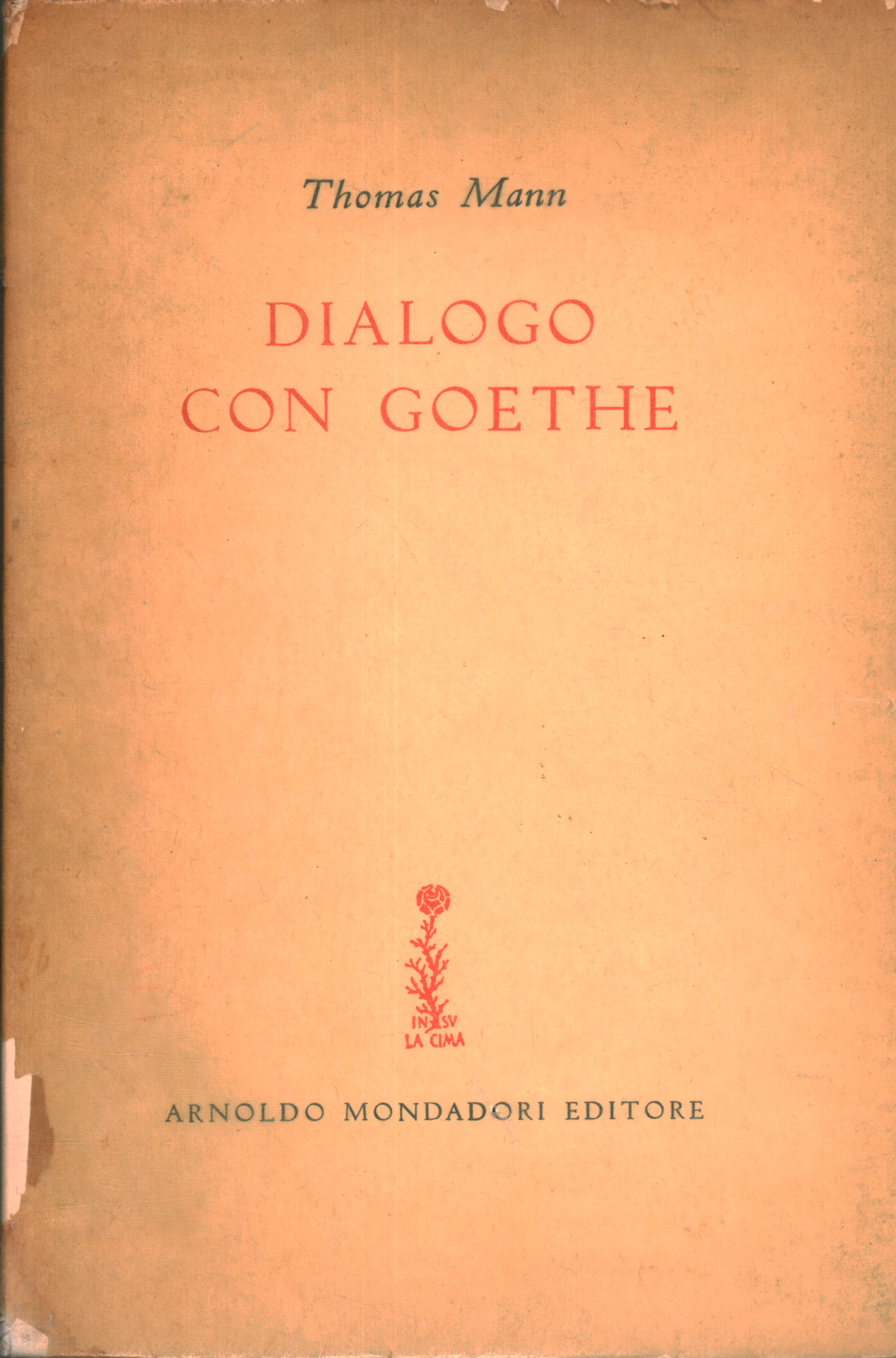 Dialogue avec Goethe, Thomas Mann