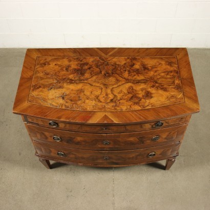 Commode Néoclassique Noyer Peuplier - Italie XVIII Siècle