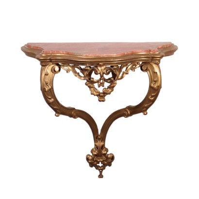 Drop-Shaped Revival Console Italy 19th Century