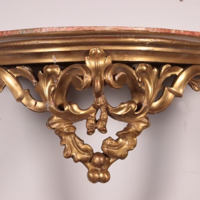 Drop-Shaped Revival Console Italy 19th Century