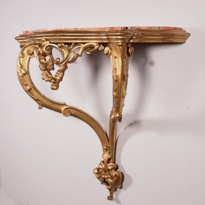 Drop-Shaped Revival Console Italy 19th Century