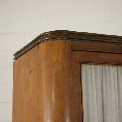 Cabinet Burl Walnut Veneer Italy 1940s