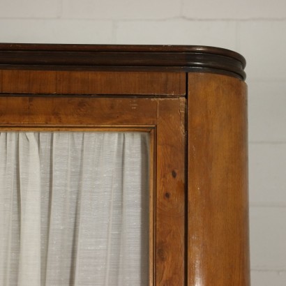 Cabinet Burl Walnut Veneer Italy 1940s