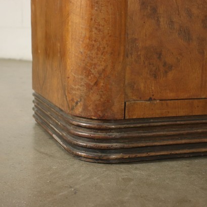 Cabinet Burl Walnut Veneer Italy 1940s