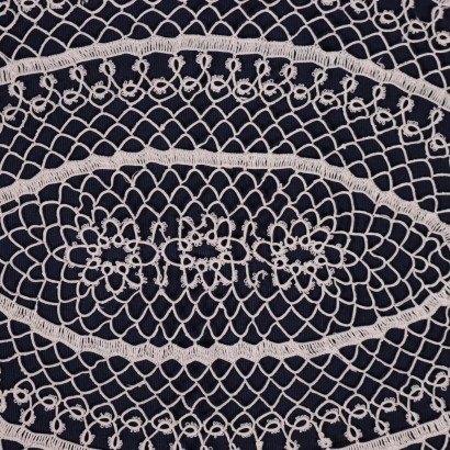 Oval Lace Doily Cotton Italy 20th Century