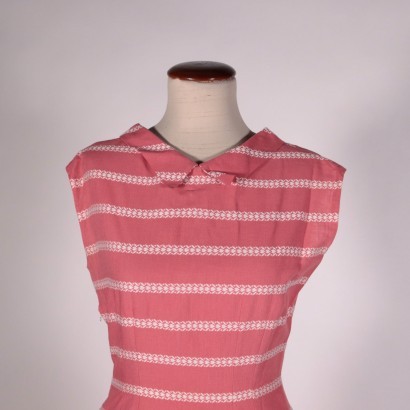 Vintage Pink Cotton Dress Italy 1960s-1070s