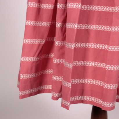 Vintage Pink Cotton Dress Italy 1960s-1070s