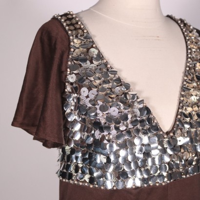 Robe Courte, Paillettes, Perlines, Bologne (Italie), 1980s