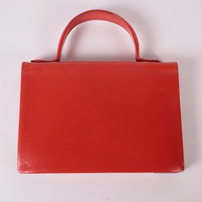 #vintage #abbigliamentovintage #abitivintage #vintagemilano #modavintage, Sac à main en cuir rouge vintage