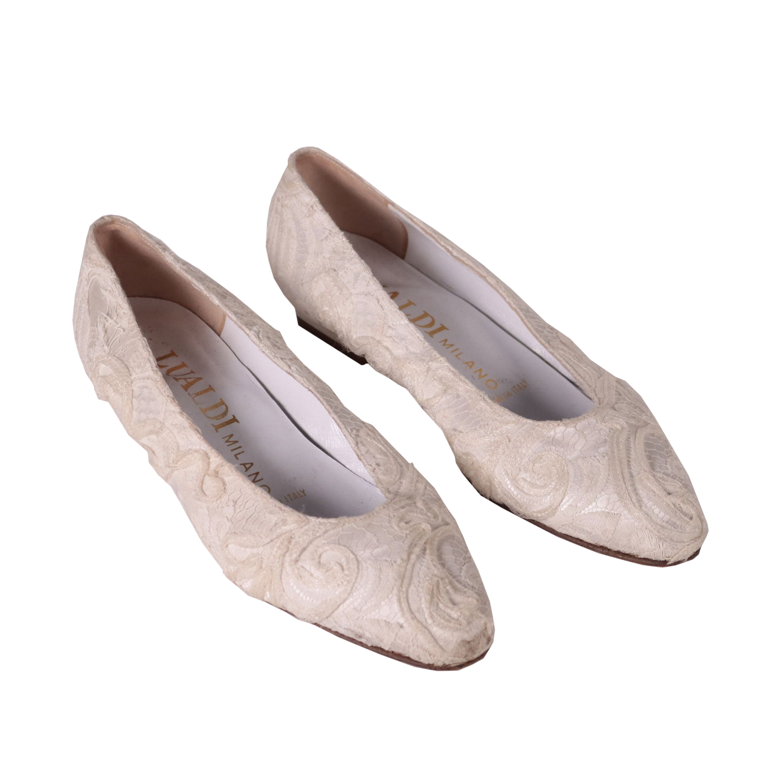 Scarpe sales pizzo bianche