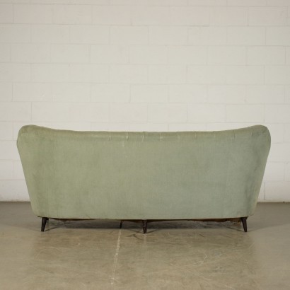 Sofa Samt Feder - Italien 1940er