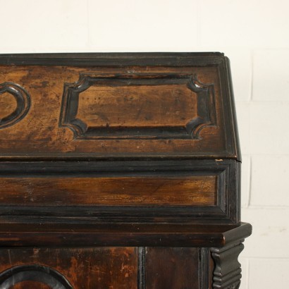 Drop-Leaf Secretaire Walnut Italy 17th Century