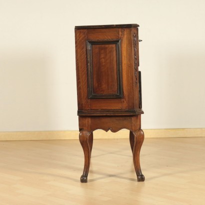 Barocchetto Revival Cabinet Walnut Poplar Italy 20th Century