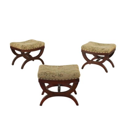 Trio of Stools Restaurierung Lombardi