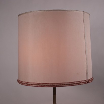 Lampe en Terre, Tissu, Laiton, Italie, 1960s.