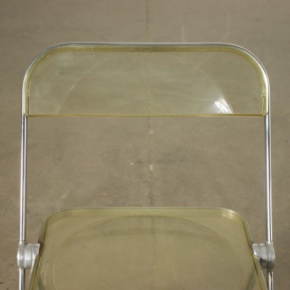 Plia chairs, 1970s, Des. Giancarlo Piretti, Produced Anonymously Castelli. Pair of folding chairs, metal and plastic material. Good conditions