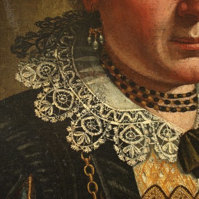 Portrait of Eleonora Lampugnani Oil on Canvas XVI Century