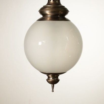 Lamp In The Style Of Luigi Caccia Dominioni Brass Glass Italy 1960s