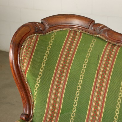 Louis Philippe Sofa Walnut Italy 19th Century