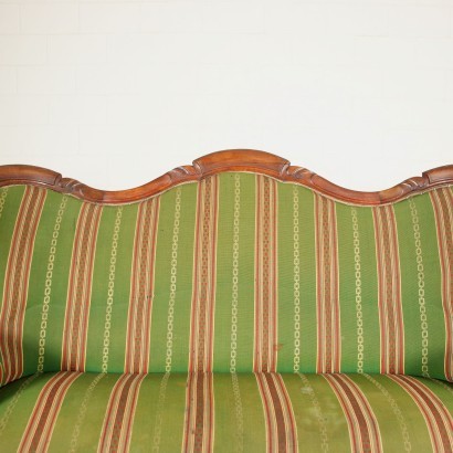 Louis Philippe Sofa Walnut Italy 19th Century